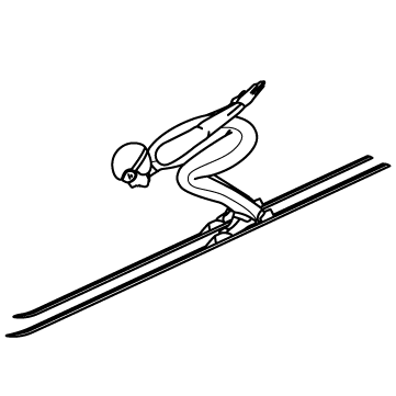 スキージャンプ(助走)のサムネイル