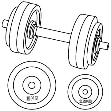 ダンベル の無料イラスト素材 Linustock ライナストック