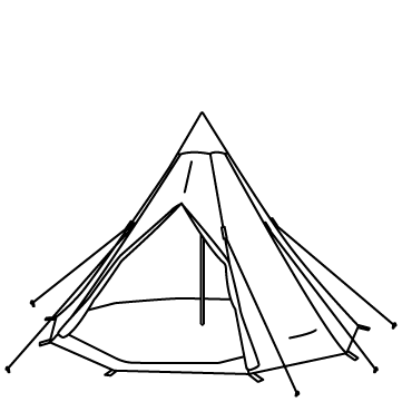 ティピー型テントのサムネイル