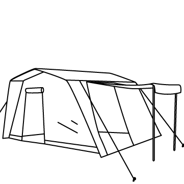 ロッジ型テントのサムネイル