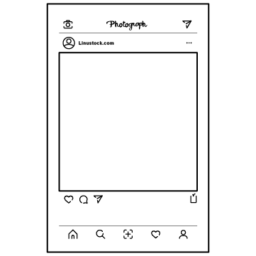 インスタ風フレーム の無料イラスト素材 Linustock ライナストック