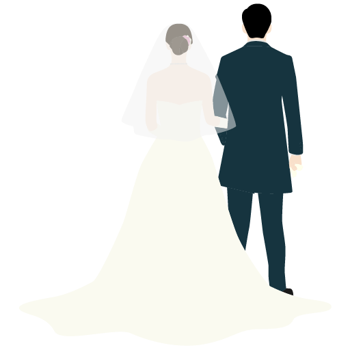 花嫁と花婿（新郎新婦）のカラーサンプル