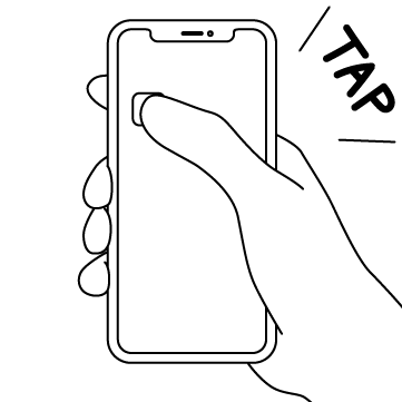 スマホと手 タップ の無料イラスト素材 Linustock ライナストック